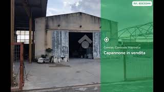 COMISO -C/da Mastrella, capannone industriale adibito a laboratorio per la lavorazione della pietra.