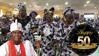 OLD WOMEN GATHER TO PRAY FOR OONI OF IFE AS 50TH BIRTHDAY CONTINUES