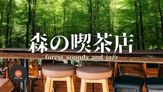 環境音＋JAZZ やさしい森の喫茶店 川のせせらぎ 鳥のさえずり リラックス、作業、勉強などに  - 作業用BGM