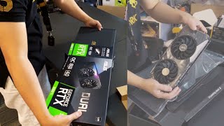 UNBOXING RTX 3060TI ASUS DUAL 8GB V2 LHR