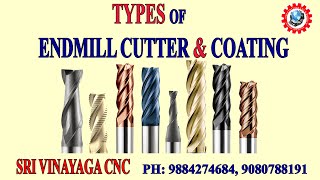 TYPES OF ENDMILL CUTTER AND COATING - CNC PROGRAMMING IN TAMIL