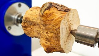 Woodturning _ Wooden Apple 🍎 // Minimal and Decorative 😉