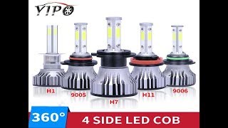 2PCS headlight led h4 h7 h11 h13 5202 9003 9004 9005 9006