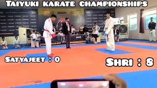 Taiyuki karate championships 2024/ satyajeet vs shri #karate #worldkarate #sports #sports #abcd