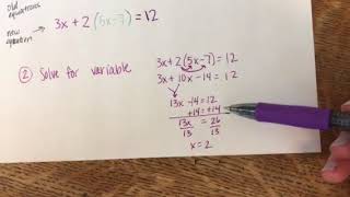 Solving Systems Using Substitution