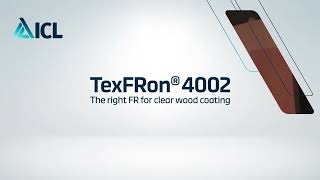 TexFRon (R) 4002 Sustainable Flame Retardants for clear wood coating