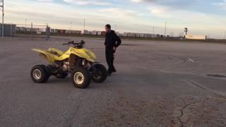 Suzuki quad wheelie