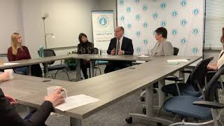 John Bessler, husband of Senator Amy Klobuchar visits NHCADSV