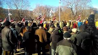 The day of the Waffen SS in Latvia (European Union) . День чевствования легионеров СС. 16.03.2017