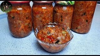 ИКРА ИЗ БАКЛАЖАНОВ - БЕЗ СТЕРИЛИЗАЦИИ И УКСУСА.ВКУСНЕЙШИЙ РЕЦЕПТ. eggplant.茄子Qiézi.patlıcan.