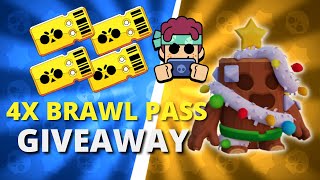 BRAWL PASS GIVEAWAY X4😱 🥳