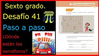 ✅SEXTO GRADO DESAFÍO 👉41 ¿🚦 🚥Dónde están los semáforos🚦 🚥?