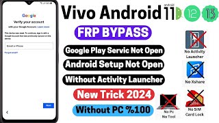 All Vivo FRP Bypass 2024 Without PC |No Activity Launcher |No Easyshare Youtube Update Android 11/12