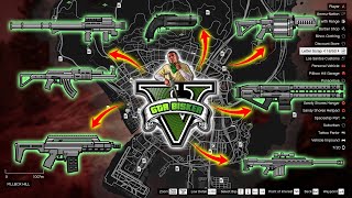 GTA 5 - All Secret and Rare Weapon Locations (Rail Gun, Sniper Rifle & more)