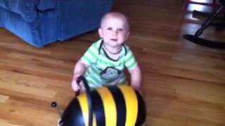 Everett pushes the bumble bee