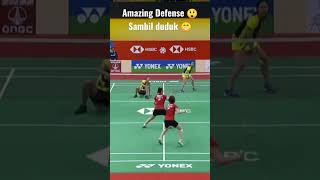 Amazing Defense from Aimsard 😲🔥 #shorts #badminton please subscribe me 👇