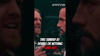 Hangman confronts CMPunk before Double or Nothing