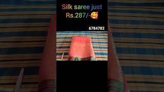 glowroad silk saree unboxing ✨🥰 Rs.287/- #shorts #shortvideo #youtubeshorts #glowroad #silk #saree