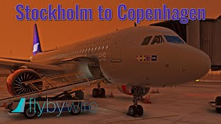 MSFS LIVE | *New FBW A32NX Cockpit* | Stockholm to Copenhagen | Scandinavian OPS | GSX | VATSIM