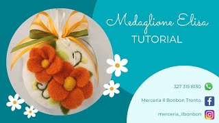 Medaglione Elisa 💖 TUTORIAL Infeltrimento ad ago