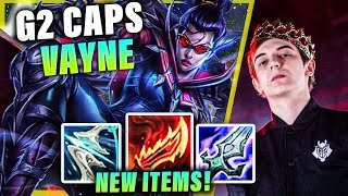 G2 CAPS PLAYING VAYNE TOP W/ NEW ITEMS VS HECARIM | PRESEASON S11 G2 PLAYERS STREAM GAMEPLAYS