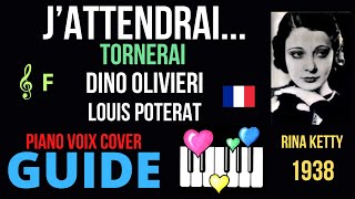 J'ATTENDRAI... : Guide Piano Voix Cover