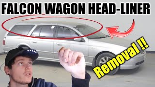 How To Remove Ford Falcon WAGON Headliner Roof Lining