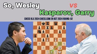 Thrilling Chess Game: Wesley So vs. Garry Kasparov, Chess 9LX 2024