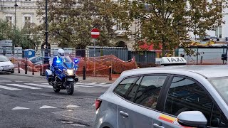 BMW R1250RT of Warsaw Police responding. Motocykl WRD KSP alarmowo