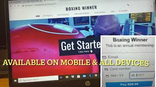 Boxing winner web app