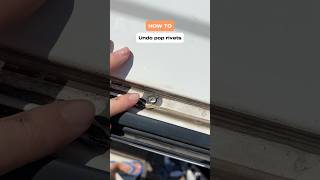 How to remove pop rivets 🛠️ #poprivets #vanbuild #howto #vanconversion #building