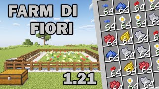 FARM DI FIORI E COLORANTI PER MINECRAFT 1.21! | MINECRAFT JAVA