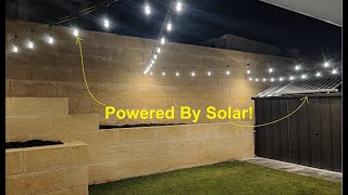 Installing Festoon Lighting with Off-Grid Power