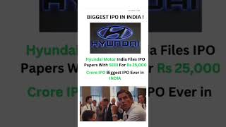 The Biggest ipo in India #trading #hyundai #reel #trader #strading #shorts #short #shortvideo #yt