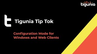 Configuration Mode in Microsoft D365 Business Central - Tigunia TipTok