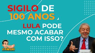 Lula pode acabar com sigilos de 100 anos dos documentos de Bolsonaro?