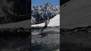 Kids Pond Skim - Water Slide Challenge Grimentz [40] #skiing #ski #switzerland #suisse #schweiz