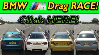 Forza Horizon 4 |  M2 vs M3 vs M4 vs M5! BMW  "M"  MEGA DRAG RACE