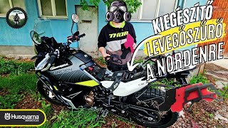 Kiegészítő levegőszűrő beszerelése - Husqvarna Norden 901 (2023). Naná hogy az Ali Expressről 😊😉😎