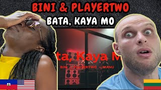 REACTION TO BINI & PLAYERTWO - Bata, Kaya Mo (Live at Coke Studio Philippines) | FIRST TIME HEARING