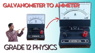 BEST VIDEO : Conversion of Galvanometer to ammeter | Magnetic effects of current | Physics STD 12