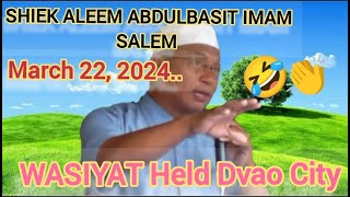 Beautiful video WASIYAT March 22, 2024 ABDULBASIT IMAM SALEM TAIMING MASHAHLLAH