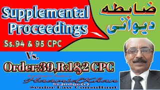 Supplemental Proceedings CPC I s.94Cpc I S.95Cpc I Cpc I HaamidKhan. I SupplementaryProceeding I