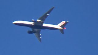 British Airways Boeing 777-236(ER)  [G-YMMK] flying past at 7,000 ft