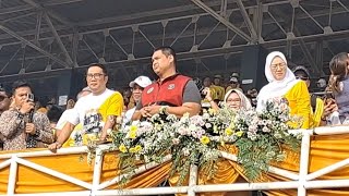 Gubernur jawa barat di stadion Purnawarman purwakarta