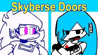 Friday Night Funkin' VS DOORS Elevator | Skyblue, Nusky, Ski (FNF Mod/Sky) (ROBLOX) (Gaming Xmr79)