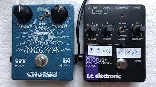 Analogman Chorus VS TC Electronic SCF Chorus