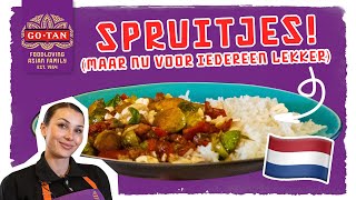 Spruitjes met spekjes, paprika, en rijst | Sabine's Favorites | Go-Tan