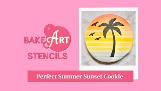 Decorate the Perfect Summer Sunset Cookie