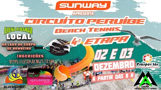 1º dia do circuito Beach tennis Peruíbe 4ª etapa finais duplas